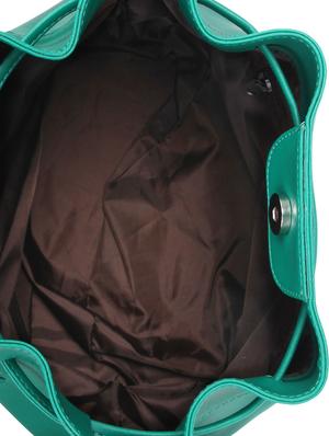 green leatherette (pu) regular sling bag - 15477594 - Standard Image - 3