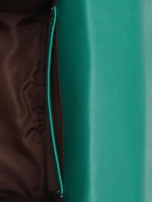 green leatherette (pu) regular sling bag - 15477605 - Standard Image - 3