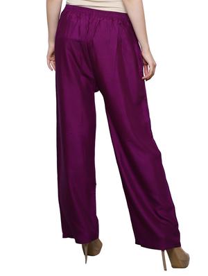 elasticated waist flared palazzo - 15477615 - Standard Image - 3