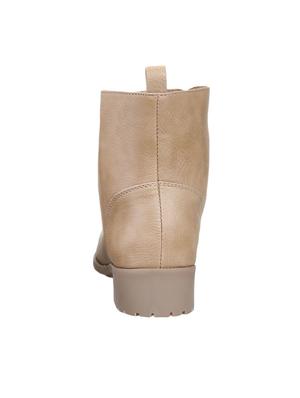 beige ankle lace-up boots - 15478139 - Standard Image - 3