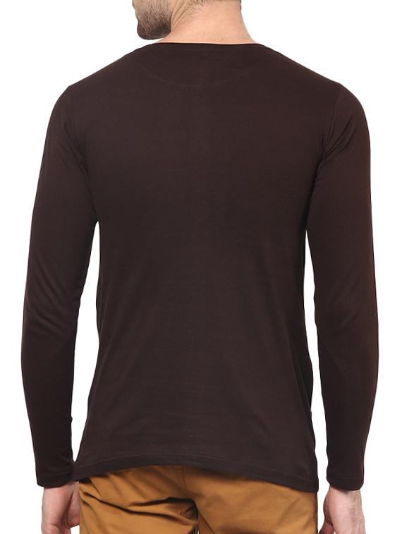 brown cotton cut & sew t-shirt - 15478872 - Zoom Image - 3