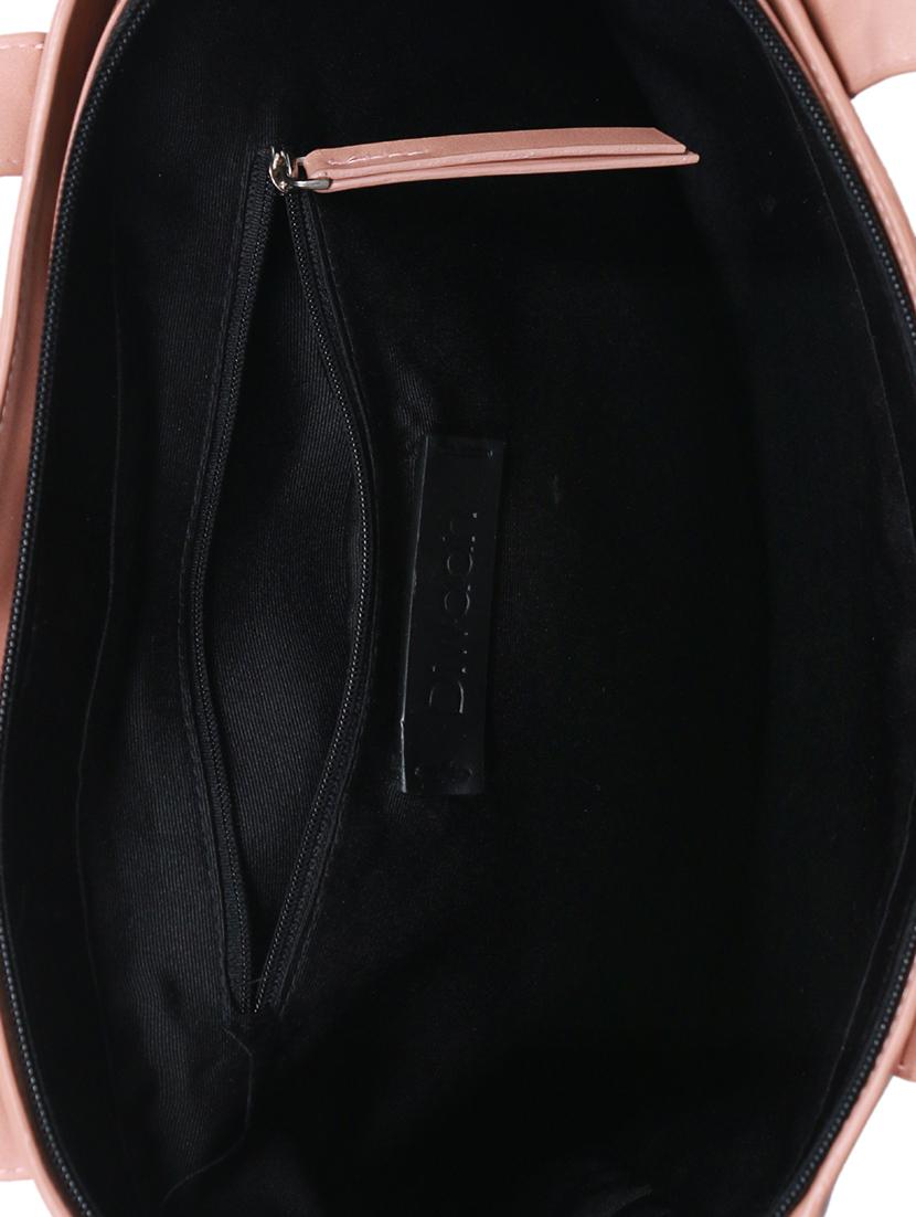 pink leatherette (pu) regular handbag - 15479057 - Zoom Image - 3