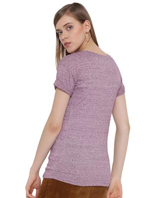 short sleeved melange tee - 15480119 - Standard Image - 3