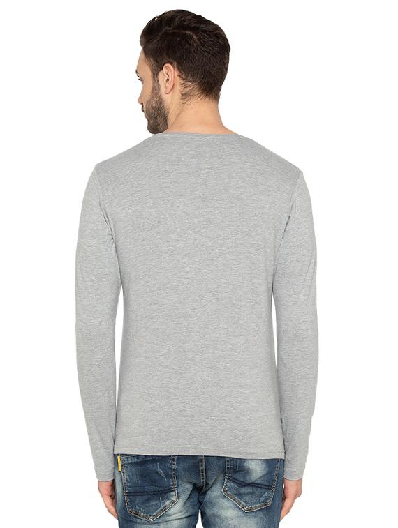 grey cotton t-shirt - 15480506 - Zoom Image - 3