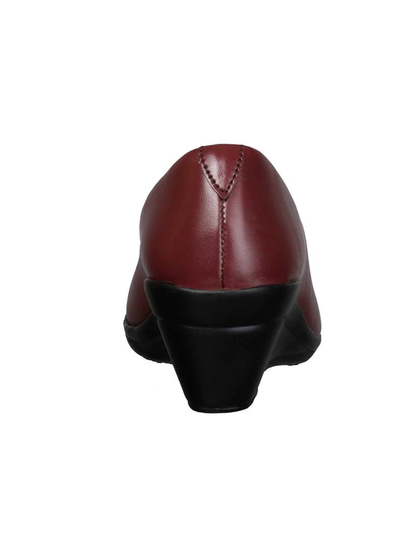 maroon slip on wedges - 15481137 - Zoom Image - 3