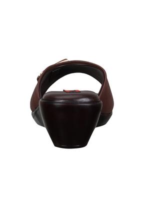 maroon slip on wedges - 15481151 - Standard Image - 3