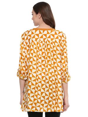 geometric print maternity tunic - 15481243 - Standard Image - 3