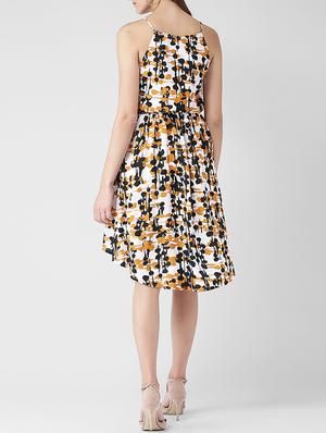 cami neck high-low blouson dress - 15482047 - Standard Image - 3