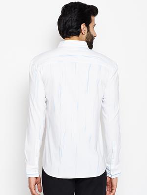 white printed casual shirt - 15483182 - Standard Image - 3