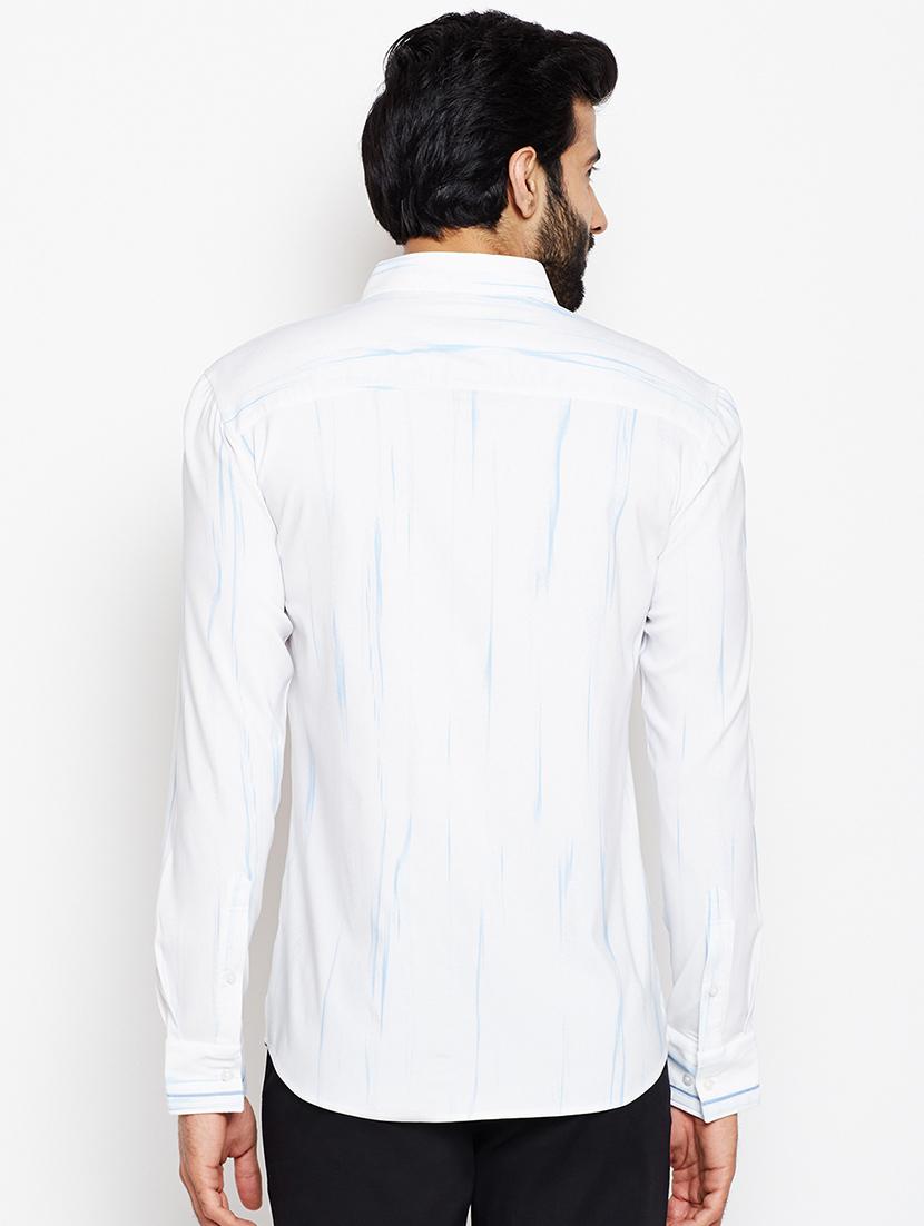 white printed casual shirt - 15483182 - Zoom Image - 3