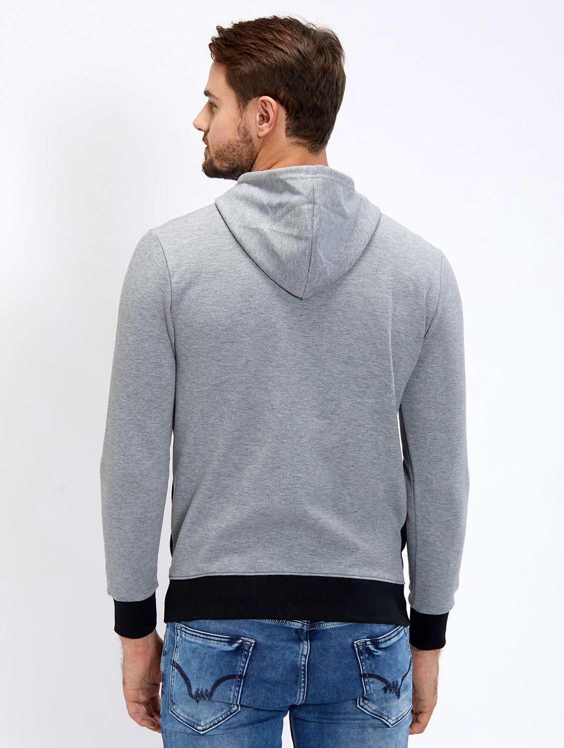 grey cotton sweatshirt - 15483401 - Zoom Image - 3