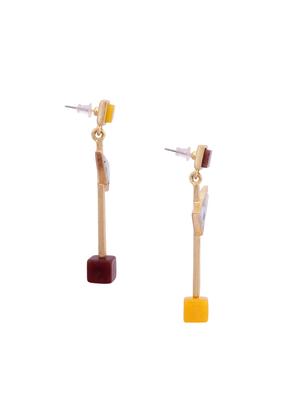 gold tone drop earrings - 15483578 - Standard Image - 3