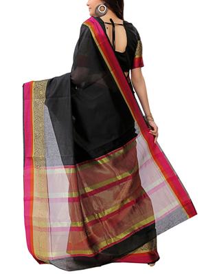 set of 2 zari bordered saree with blouse - 15484252 - Standard Image - 3