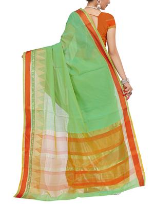 set of 2 zari bordered saree with blouse - 15484276 - Standard Image - 3