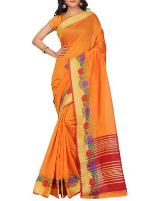 set of 2 zari bordered saree with blouse - 15484279 - Standard Image - 3