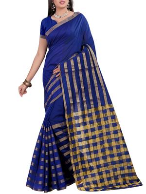 set of 2 zari bordered saree with blouse - 15484291 - Standard Image - 3