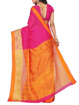 set of 2 zari bordered saree with blouse - 15484318 - Standard Image - 3