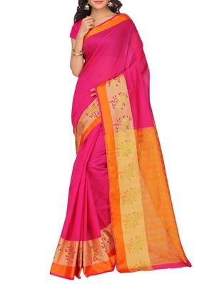 set of 2 zari bordered saree with blouse - 15484348 - Standard Image - 3
