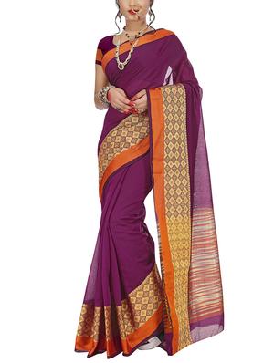 set of 2 zari bordered saree with blouse - 15484350 - Standard Image - 3