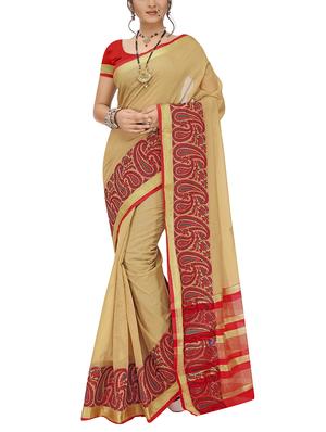 set of 2 zari bordered saree with blouse - 15484406 - Standard Image - 3