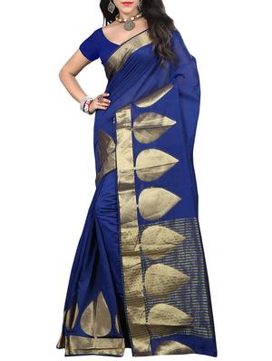 set of 2 zari bordered saree with blouse - 15484421 - Standard Image - 3