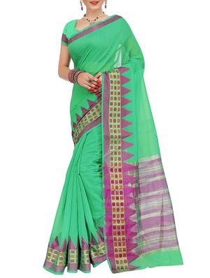 set of 2 zari bordered saree with blouse - 15484430 - Standard Image - 3
