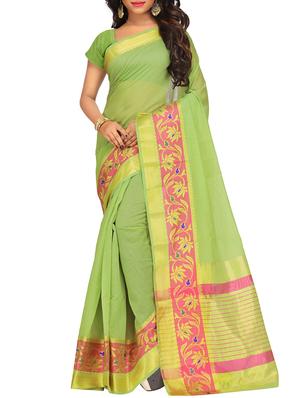 set of 2 zari bordered saree with blouse - 15484436 - Standard Image - 3
