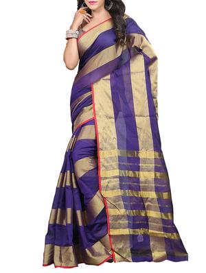set of 2 zari bordered saree with blouse - 15484448 - Standard Image - 3