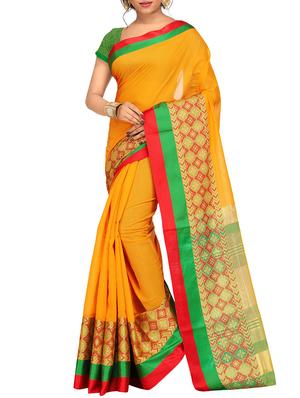 set of 2 zari bordered saree with blouse - 15484450 - Standard Image - 3