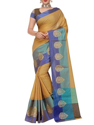set of 2 zari bordered saree with blouse - 15484463 - Standard Image - 3