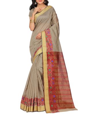 set of 2 zari bordered saree with blouse - 15484508 - Standard Image - 3