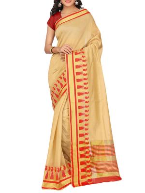 set of 2 zari bordered saree with blouse - 15484509 - Standard Image - 3