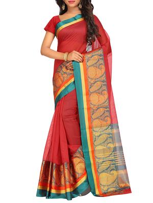 set of 2 zari bordered saree with blouse - 15484511 - Standard Image - 3