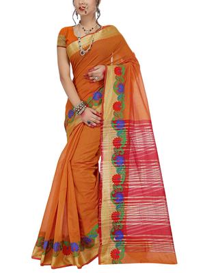 set of 2 zari bordered saree with blouse - 15484533 - Standard Image - 3