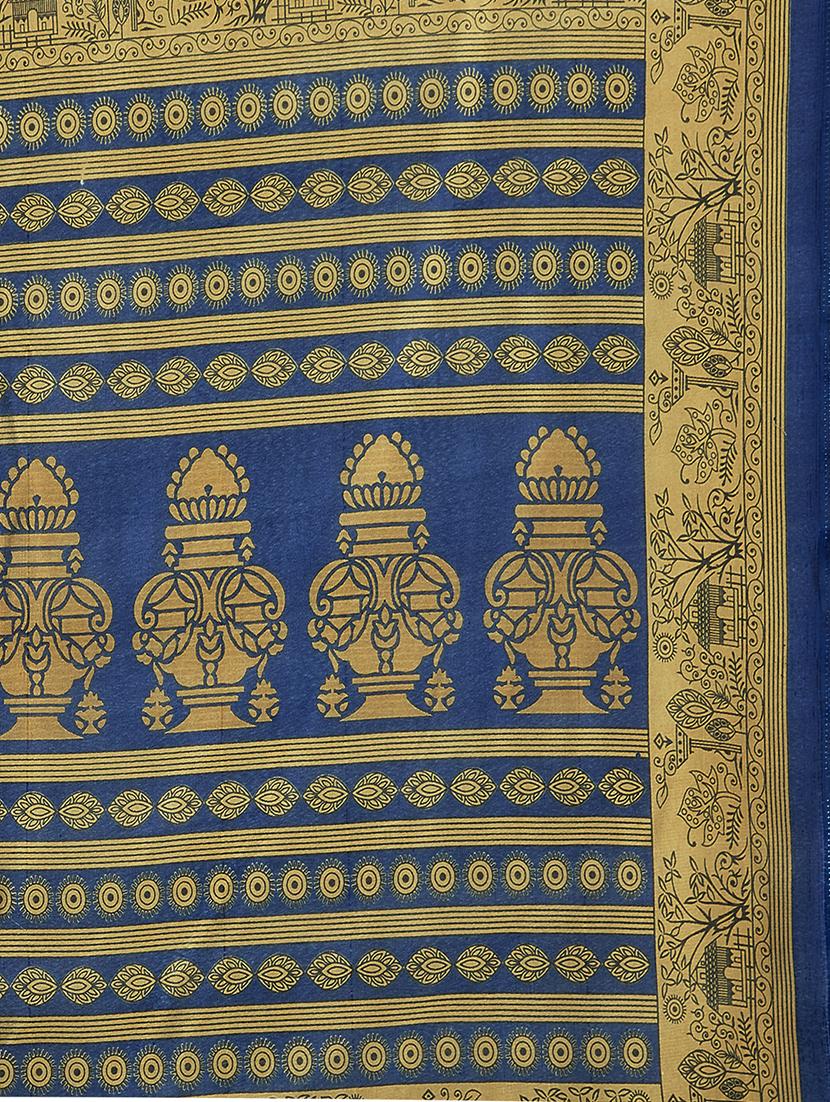 (set of 2) multicolor silk blend printed saree combo with blouse - 15484745 - Zoom Image - 6