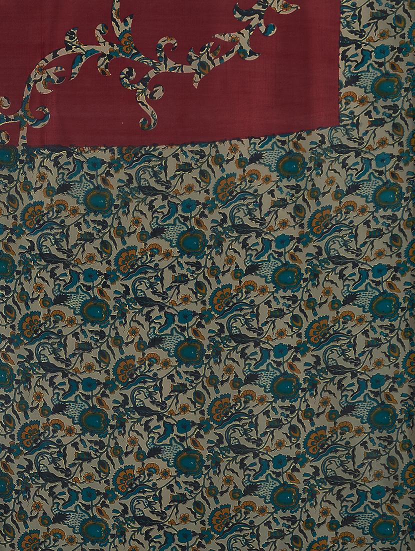 (set of 2) multicolor silk blend printed saree combo with blouse - 15484750 - Zoom Image - 6