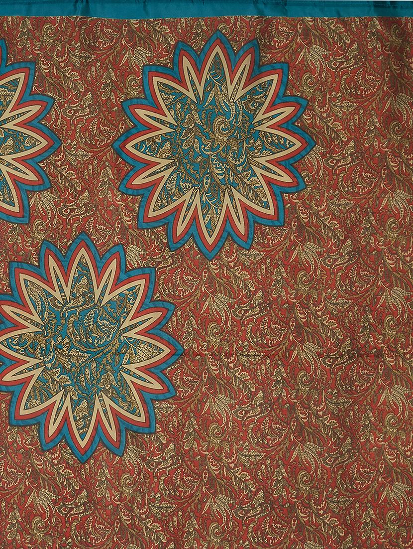 (set of 2) multicolor silk blend printed saree combo with blouse - 15484759 - Zoom Image - 3