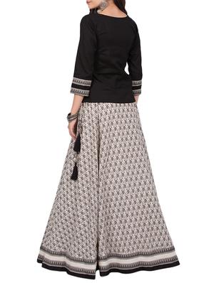 Printed flared skirt with printed top set - 15485500 - Standard Image - 3