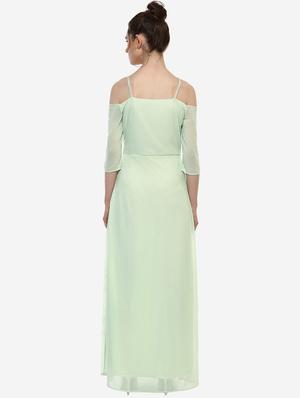 mint green embellished maxi dress - 15486354 - Standard Image - 3