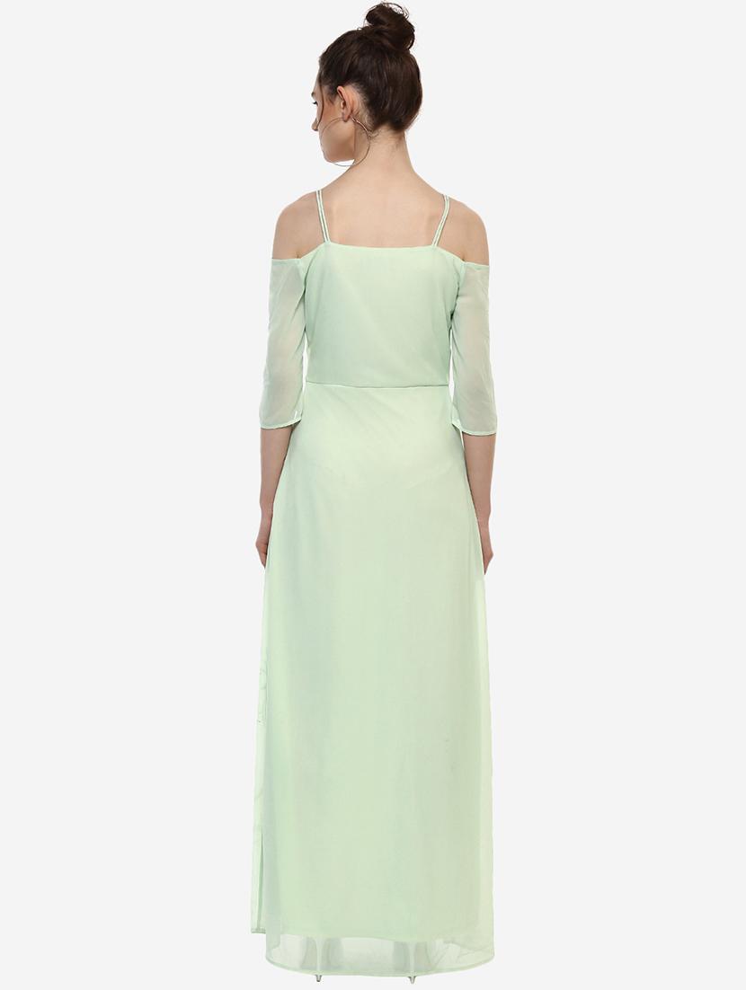 mint green embellished maxi dress - 15486354 - Zoom Image - 3