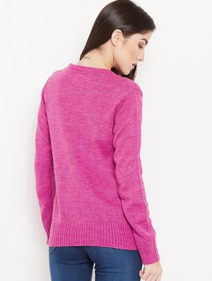 cable knit woolen pullover - 15486629 - Standard Image - 3