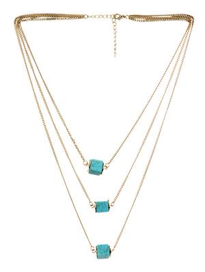 layered chain necklace - 15489558 - Standard Image - 3