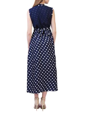 polka dotted layered belted dress - 15491013 - Standard Image - 3