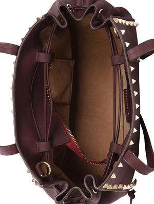 maroon leatherette (pu) regular handbag - 15491065 - Standard Image - 3