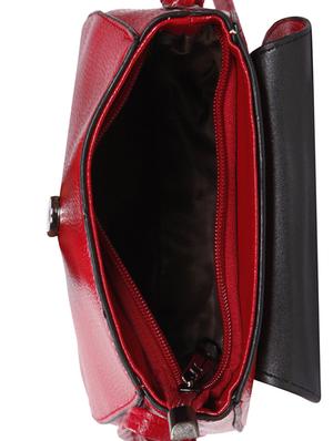 red leatherette (pu) regular sling bag - 15491081 - Standard Image - 3