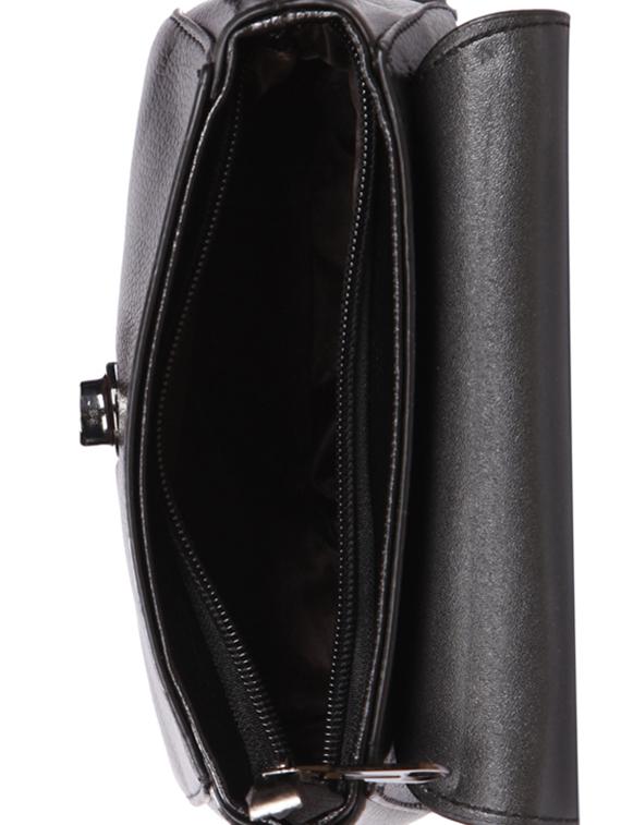 black leatherette (pu) regular sling bag - 15491095 - Zoom Image - 3
