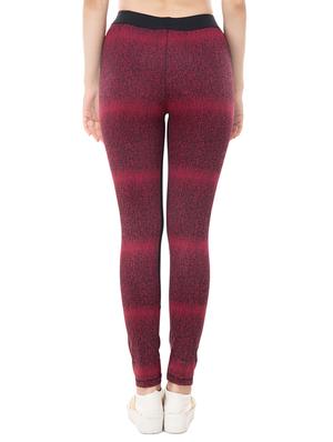 high waist printed track pant - 15491276 - Standard Image - 3
