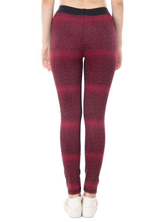 high waist printed track pant - 15491276 - Zoom Image - 3