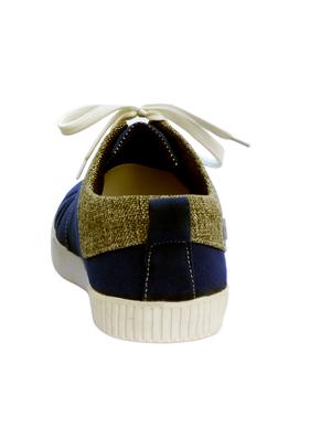 blue Canvas lace up sneakers - 15492011 - Standard Image - 3