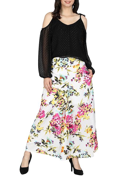 set of 2 printed flared palazzo - 15492098 - Zoom Image - 6